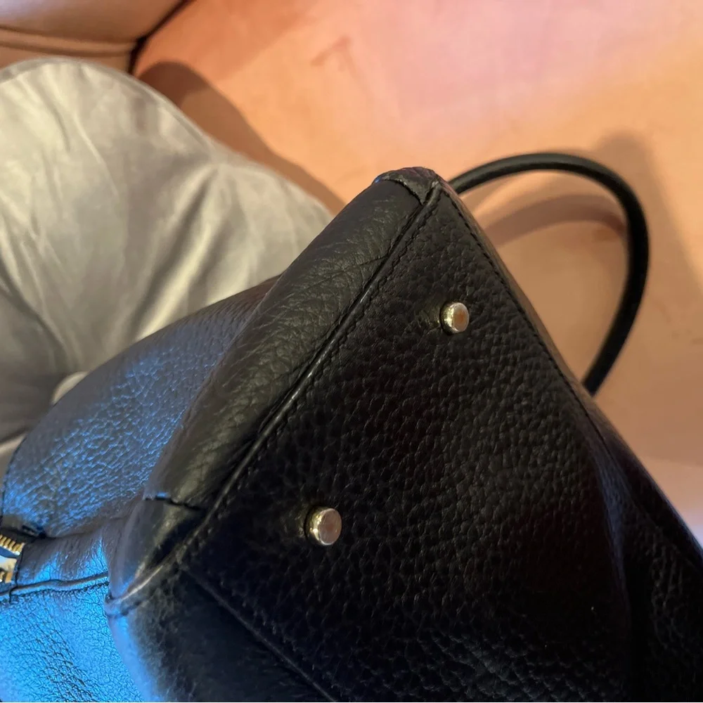 kate spade Black Pebbled Leather Satchel - Picture 8 of 8